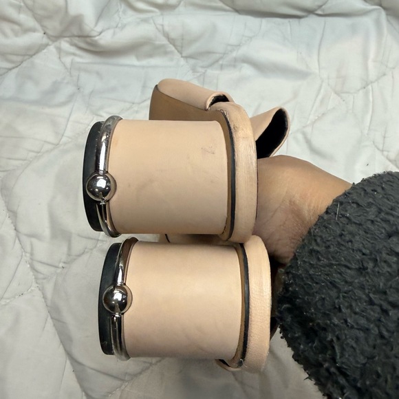 Rebecca Minkoff Women's Tan Leather Mules size 8.5 - Picture 4 of 9